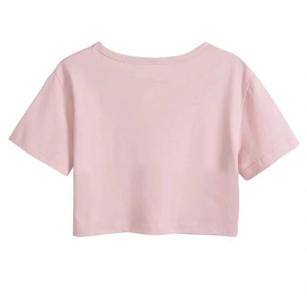 Strawberry Milk Graphic Crop Tee - Picture 2 of 3